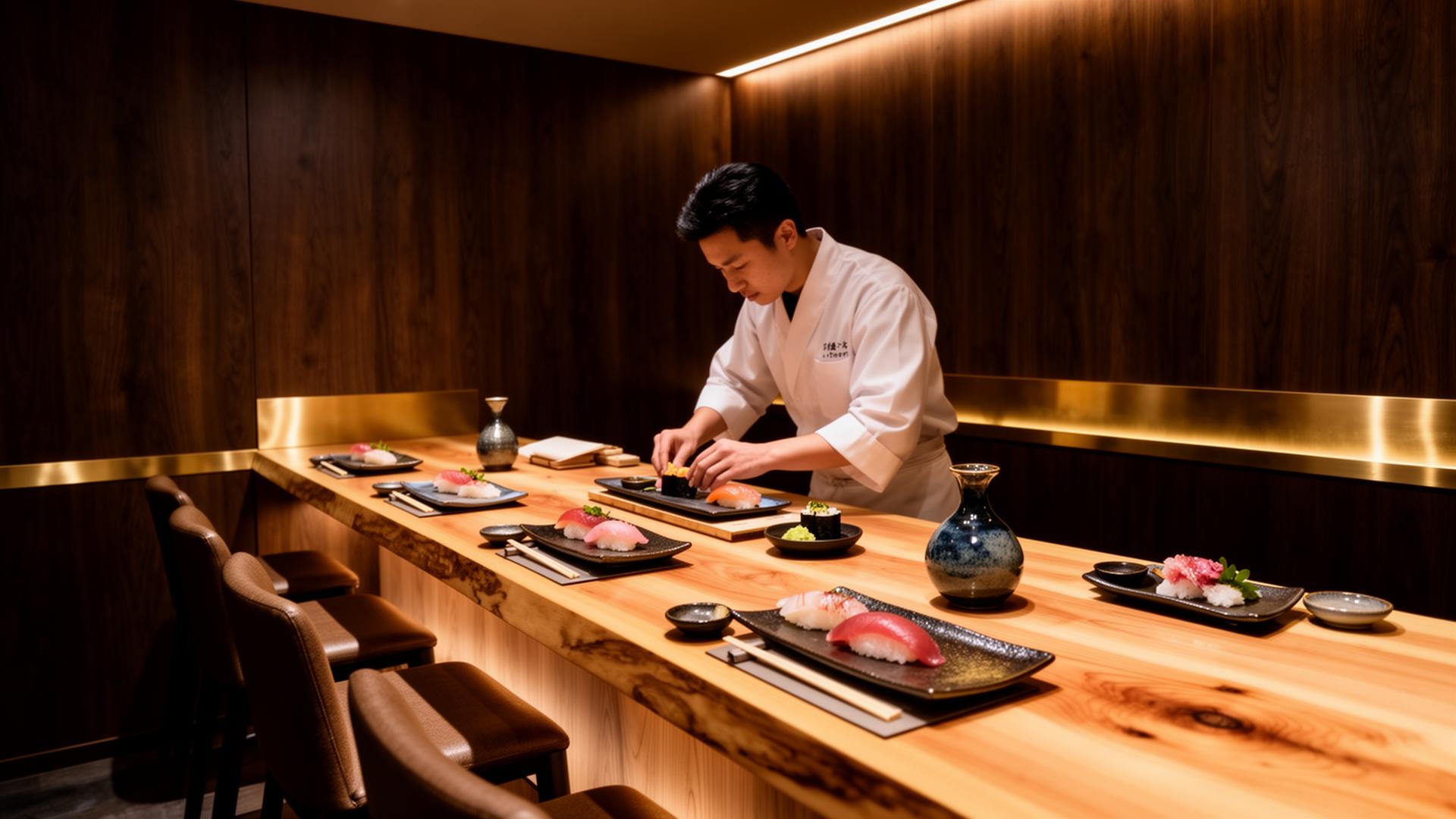Private omakase counter